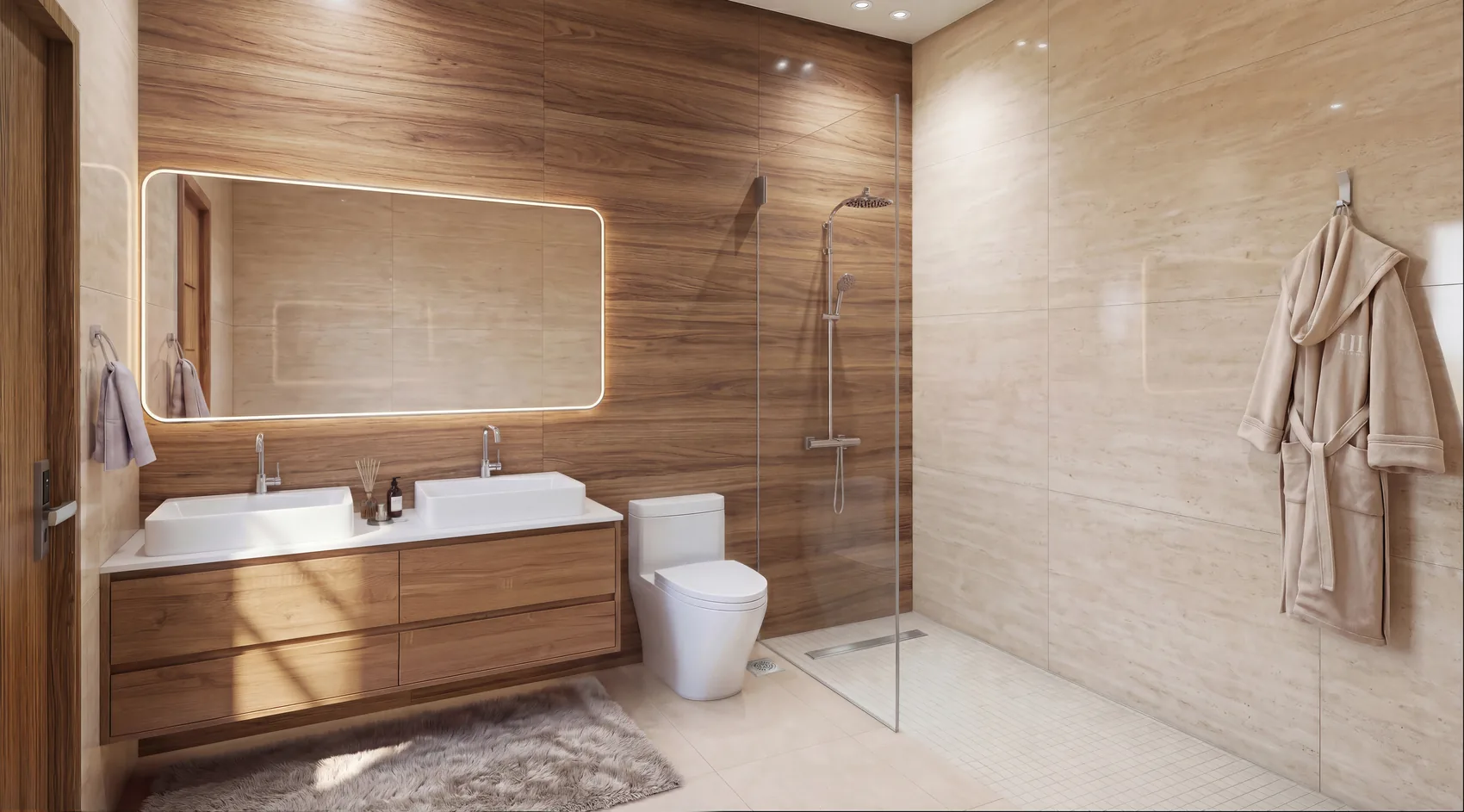Ambiance d’une salle de bains - image de synthèse non contractuelle
