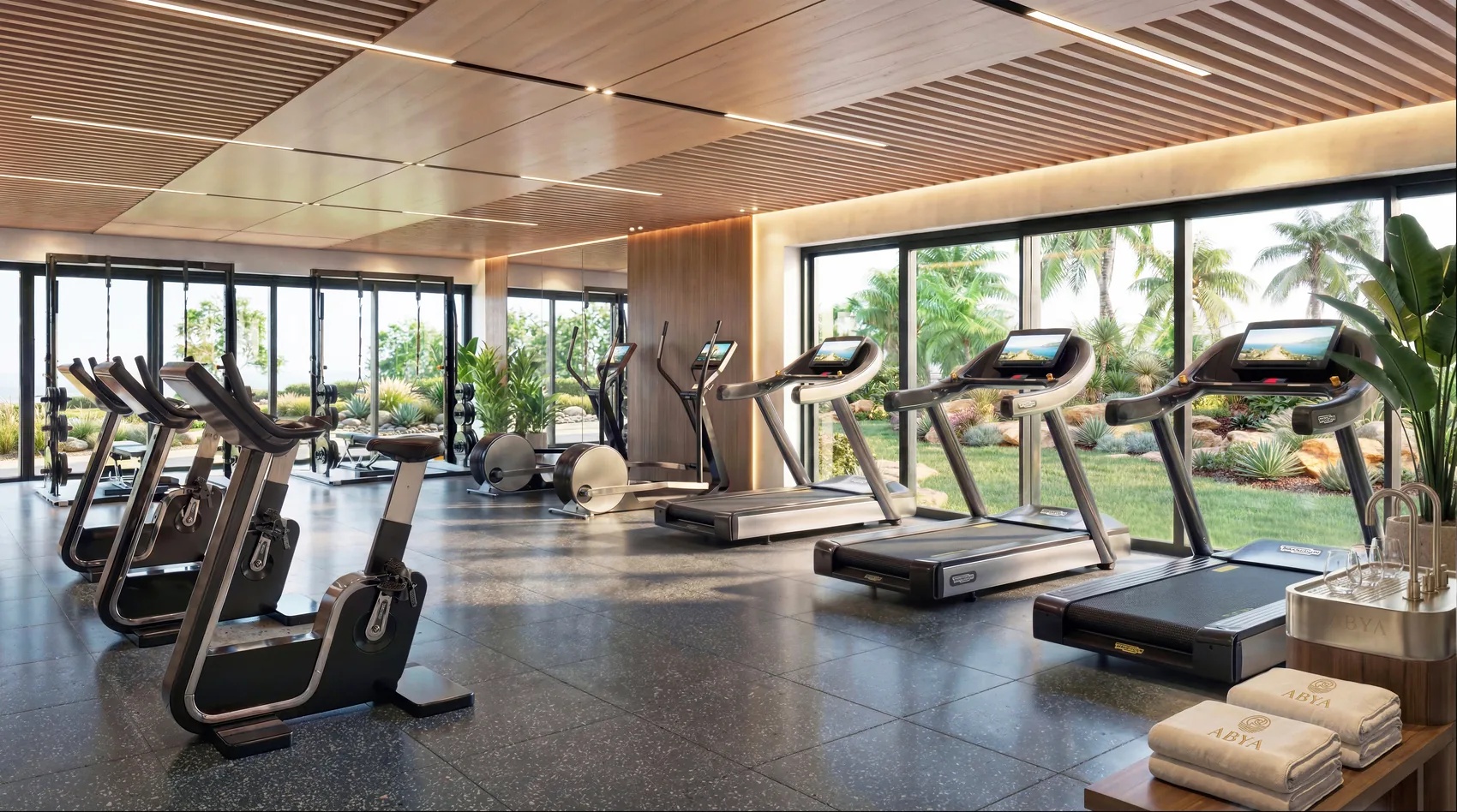Salle de sport - image de synthèse