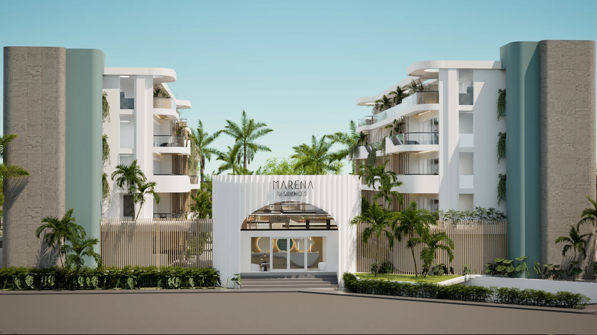 Facade and entrance — project rendering