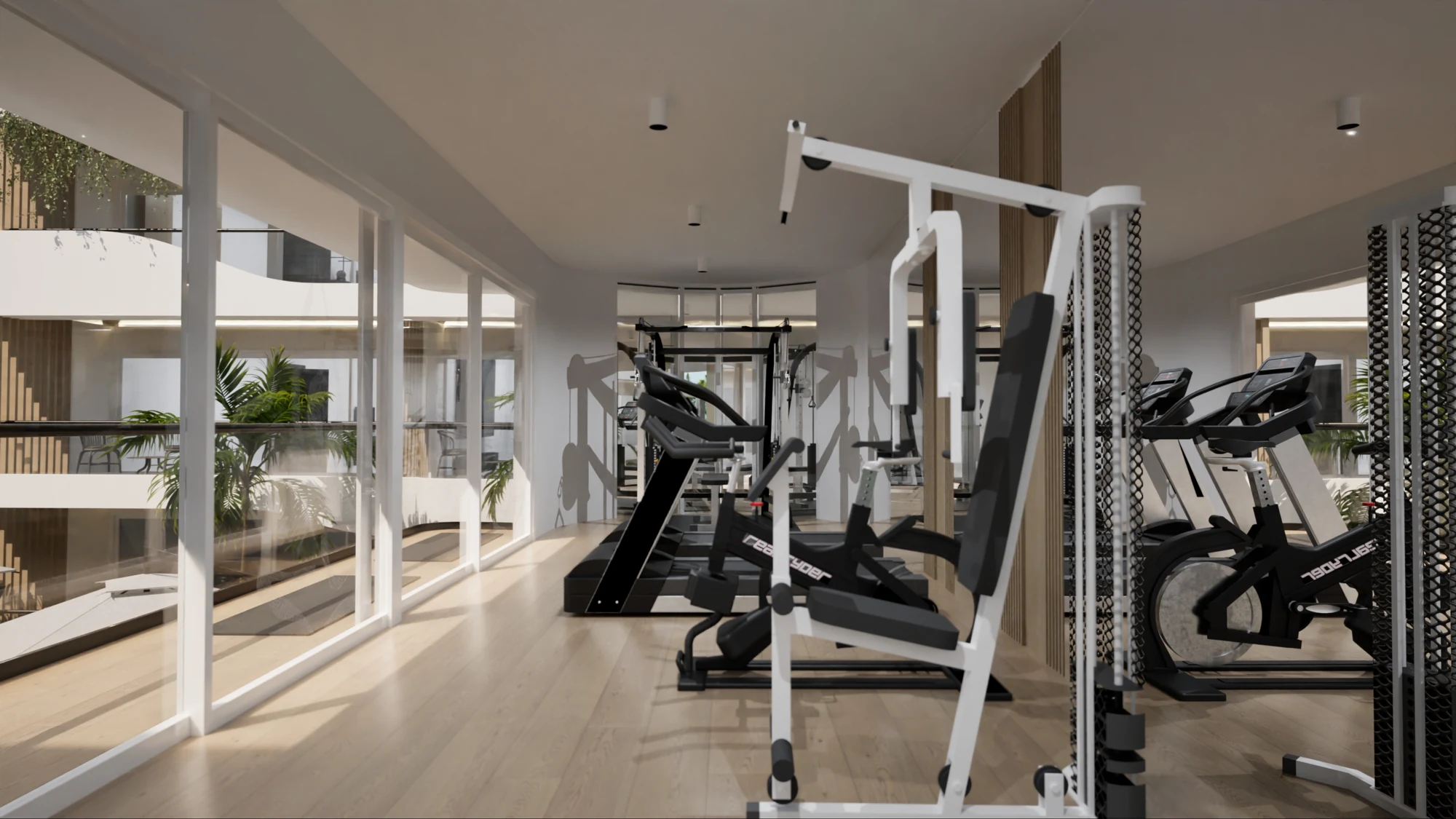 Planned gym — project rendering