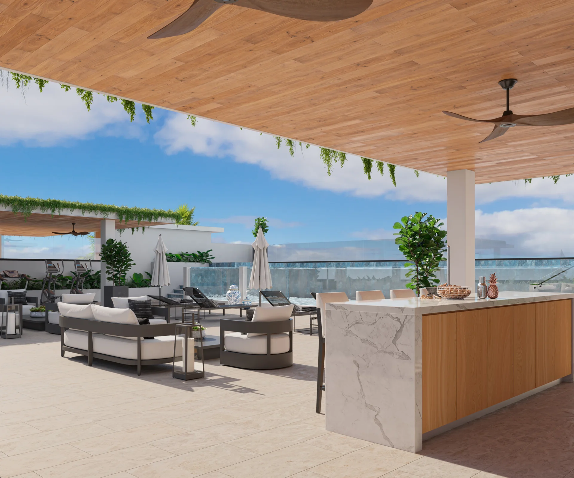 Shared terrace