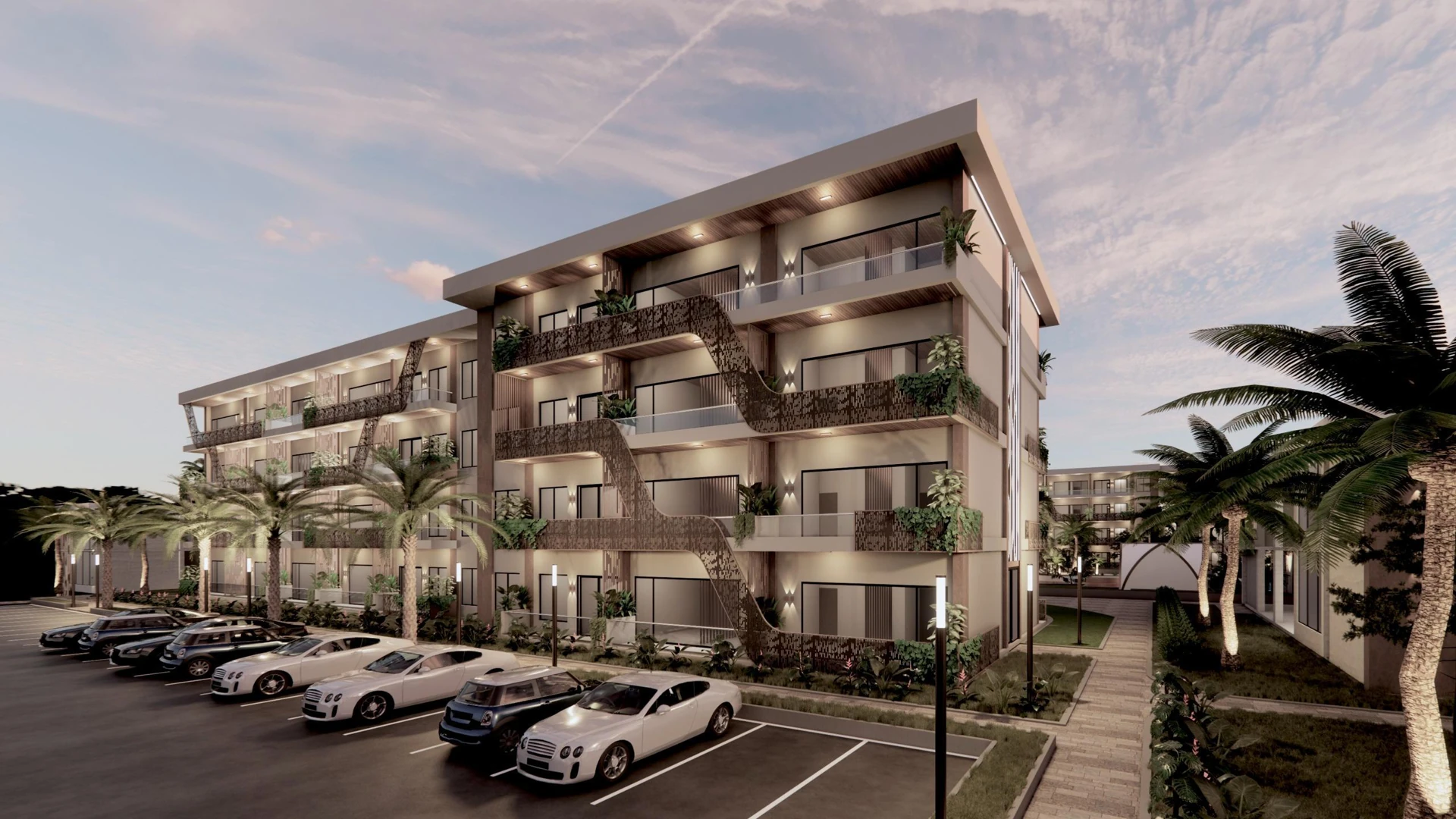 Crystal Sands, first residential phase — architectural rendering