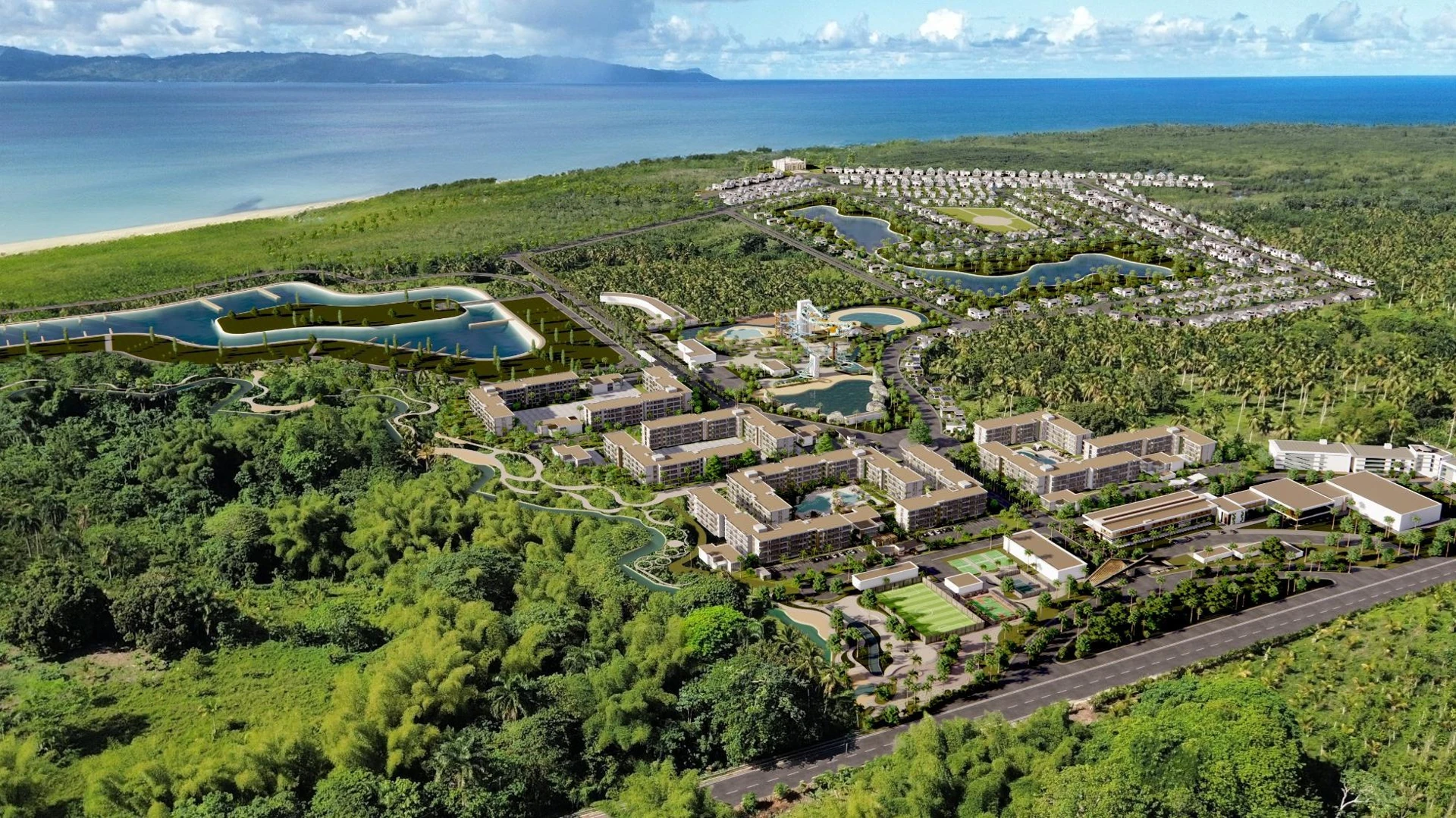 Bayfront estate overview — development rendering