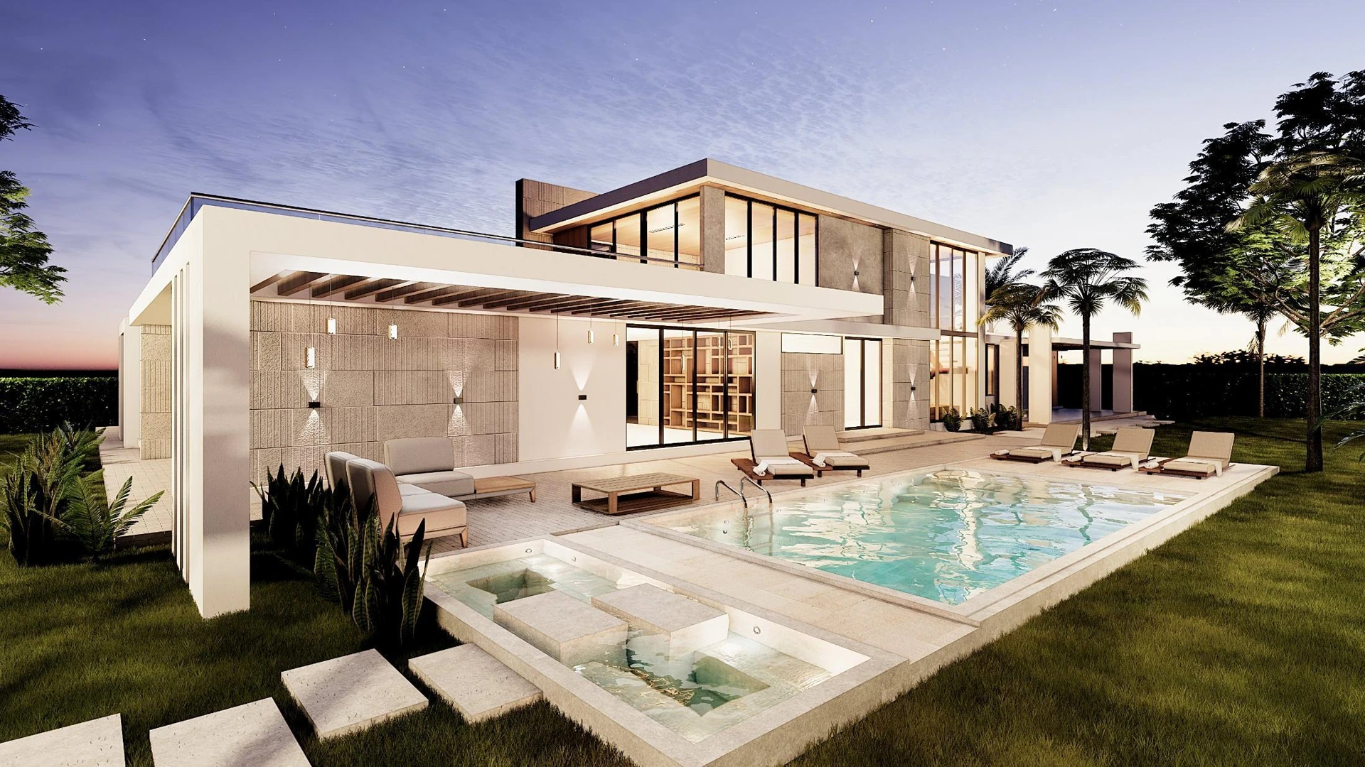 Planned villa collection — representative model, rendering